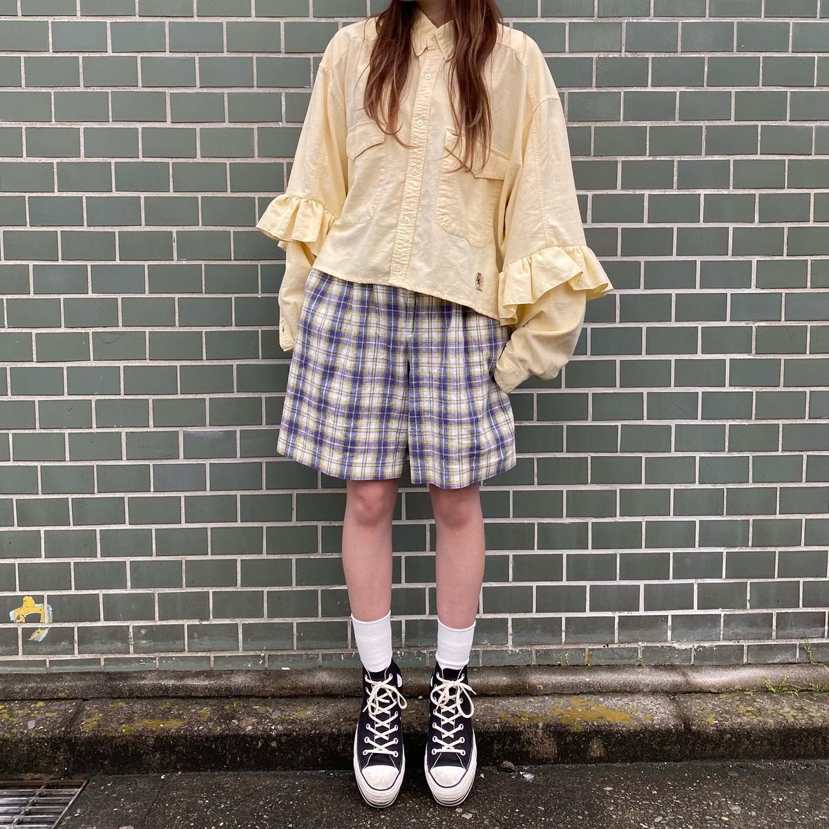 異素材変形リメイクフリルシャツ 個性的 めちゃくちゃ大きいサイズ 異素材変形リメイクフリルシャツ 個性的 めちゃくちゃ大きいサイズ