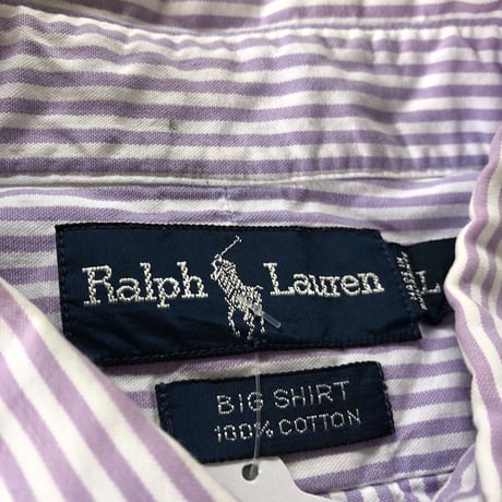 Ralph Lauren 〝BIG SHIRT〟 ストライプシャツ