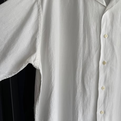 Ralph Laurenリネン半袖シャツ 白 L