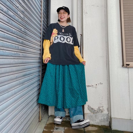 プーさんフラワーTシャツ