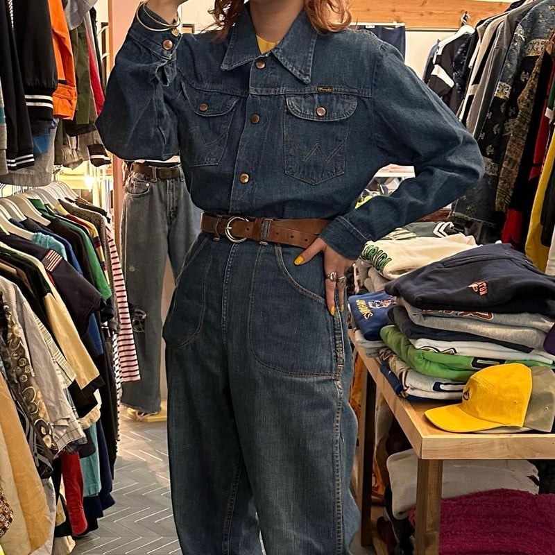 ラングラー　ビンテージ　vintage 70s デニムシャツ　オリジナル 1950-60's wrangler デニムシャツ ラングラー 初期 ビンテージ