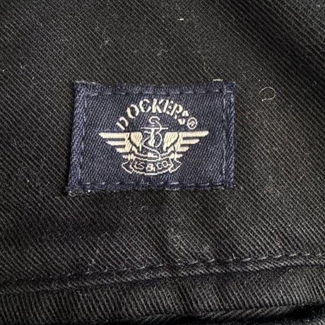 00's DOCKERS 2タックチノ W30×L30ブラック