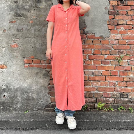 ロングシャツワンピース