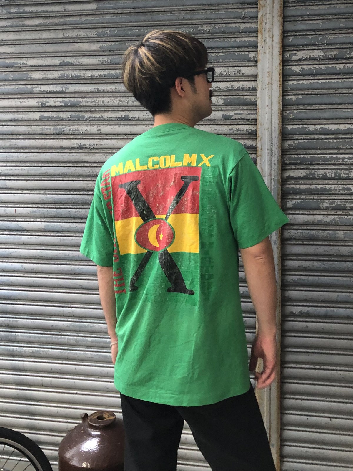 ☆激レア♪1992年製！90'sビンテージ♪USA製【マルコム・X】Tシャツ・L