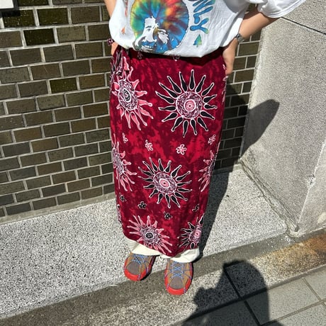 花柄巻きスカート