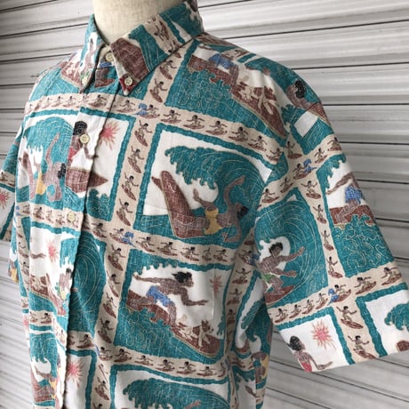 Reyn spooner サーファー総柄シャツ