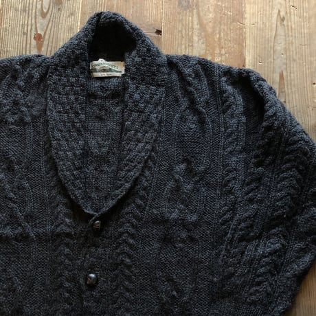 arancrafts フィッシャーマンショールカラーカーディガン