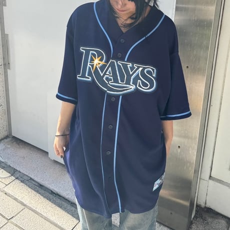 majestic RAYS ベースボールシャツ