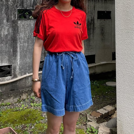 adidas トレフォイルオレンジTシャツ