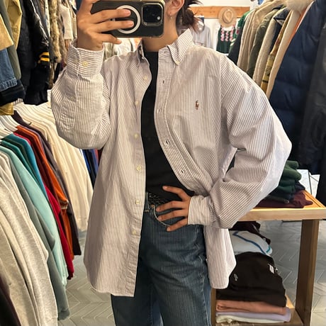 RALPH LAUREN ストライプシャツ