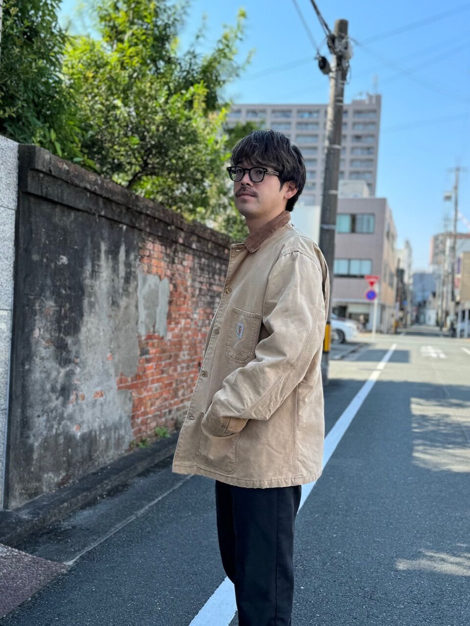 00　カーハート　カバーオール　ベージュ　48　キルティング　アメリカ製 00 カーハート カバーオール ベージュ 48 キルティング アメリカ