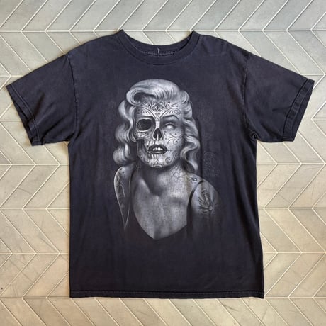 マリリンモンロー　スカルザインTシャツ