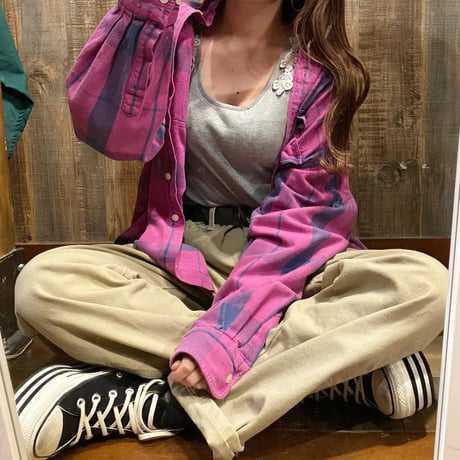 CHAPS Ralph Laurenヘビーネルシャツ