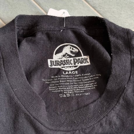 ジュラシック・パーク モノクロTシャツ