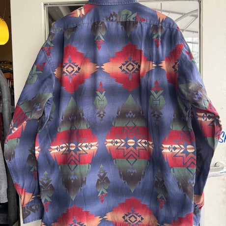 90's Ralph Lauren〝CHAMBERS〟Native Pattern L
