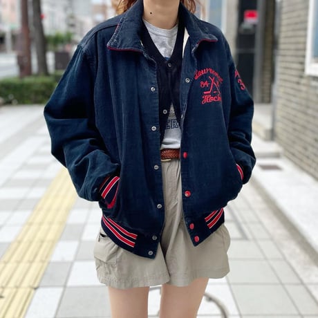 80s 中綿コーデュロイスタジャン