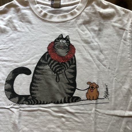 Kliban cat Tシャツ〝WITH DOG〟