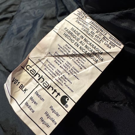 Carhartt ダックベスト ブラック M