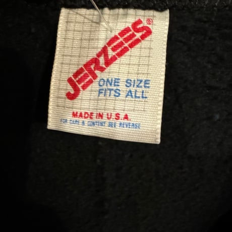 USA製 90's JERZEES スウェットカーディガン 黒