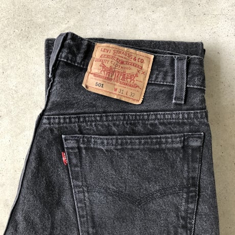 90'sUSA製 Levi's501  W31×L32 ブラック