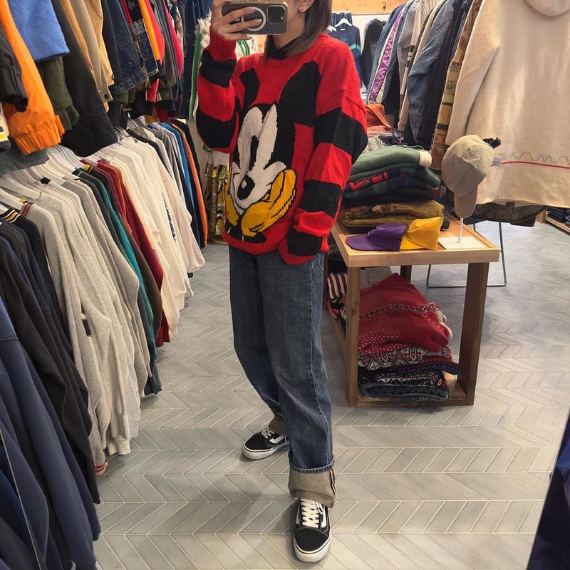 90s ミッキーマウスニット | CUSTOM FEVER