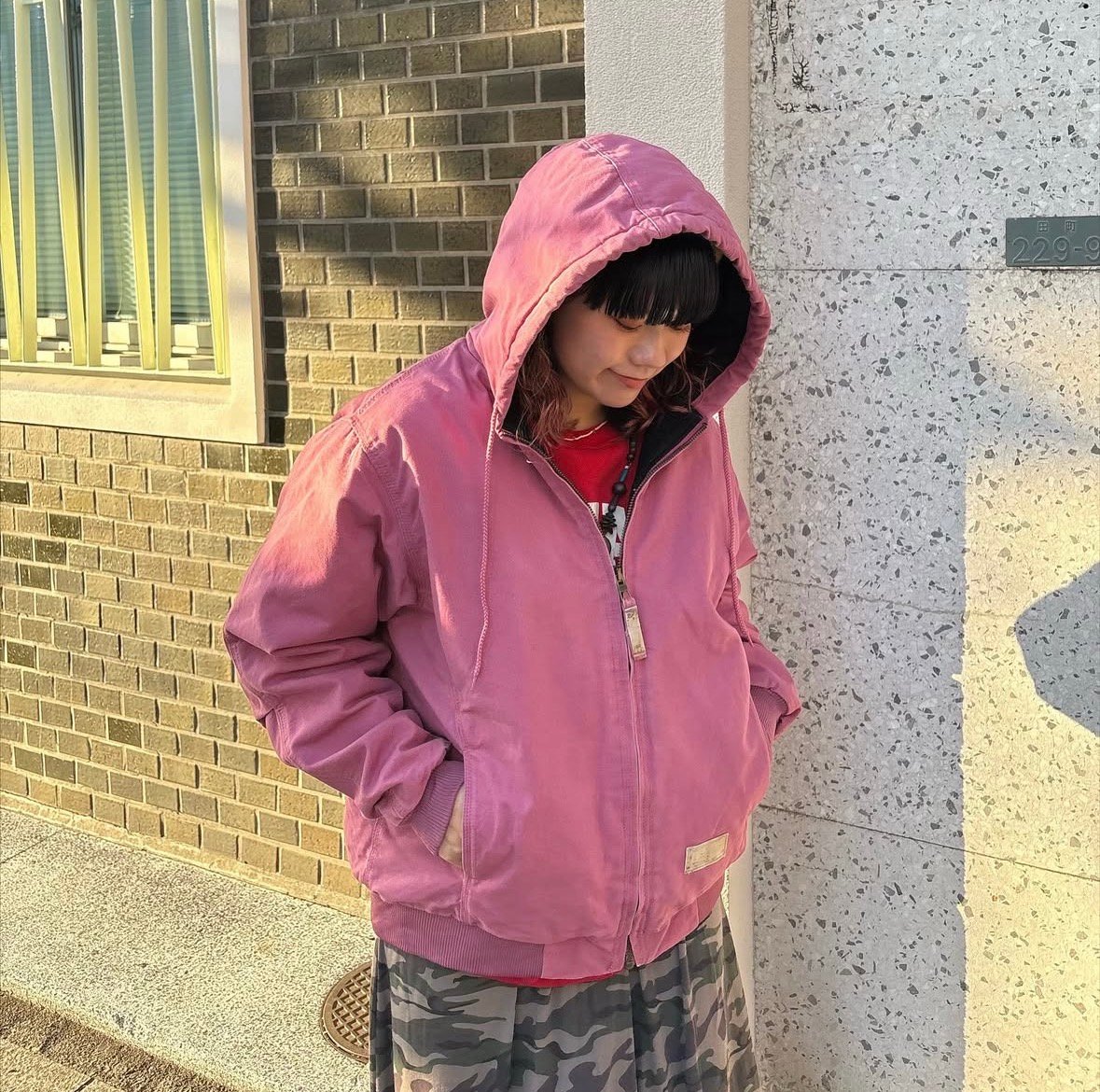 BLAMINKジャンパー38ピンク XGFJK04J3 グロー ペプラムジャンパー