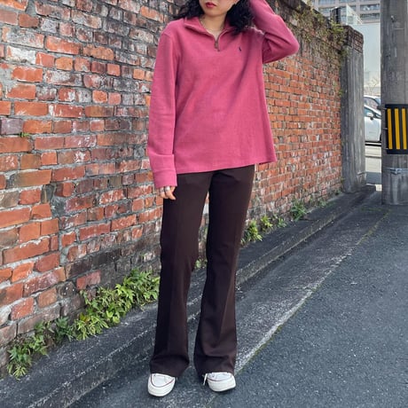 POLO Ralph Laurenハーフジップコットンニット
