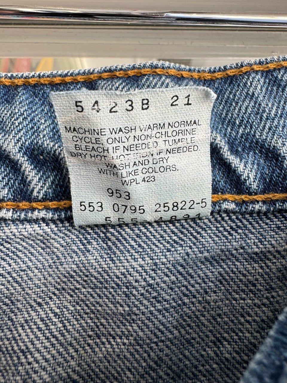 ヒ*チ様 90's Levi‘s550SALFABLACK デッドストックW36 デッドストック 90sUSA製Levi's505 サルファブラックデニム