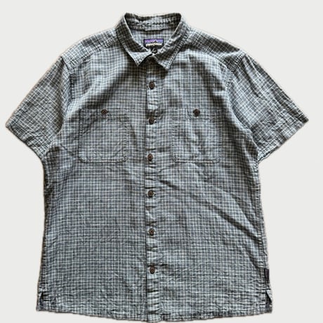 Patagonia半袖チェックシャツ  L