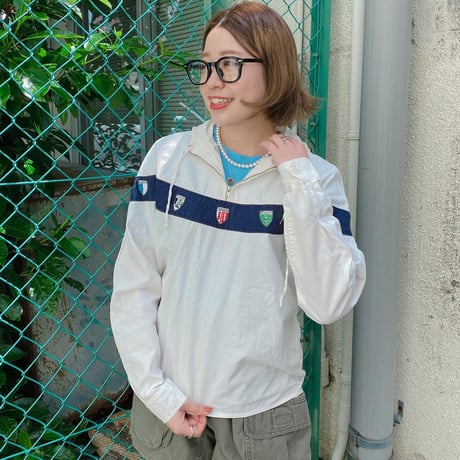 ハーフジッププルオーバー