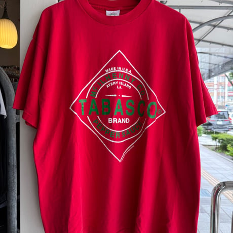 90's USA製TABASCO プリントTシャツ XL
