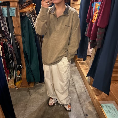 Columbia ハーフジップスウェット