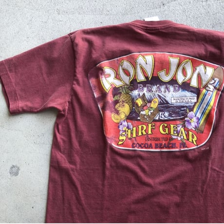 90'sUSA製RONJONプリントT  M