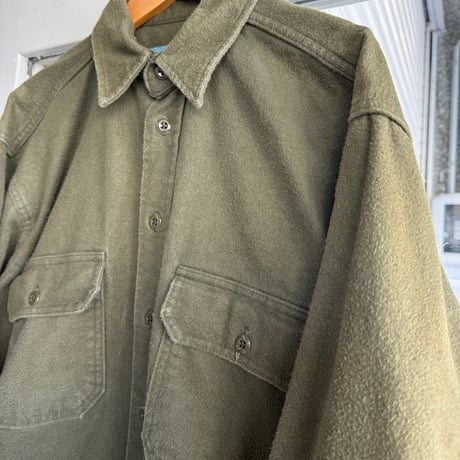 90's USA製 WOOLRICH長袖シャモアシャツ  M
