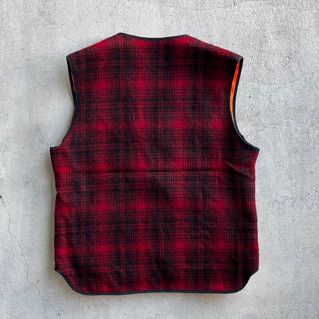 USA製　Wool rich チェック柄ウールベスト