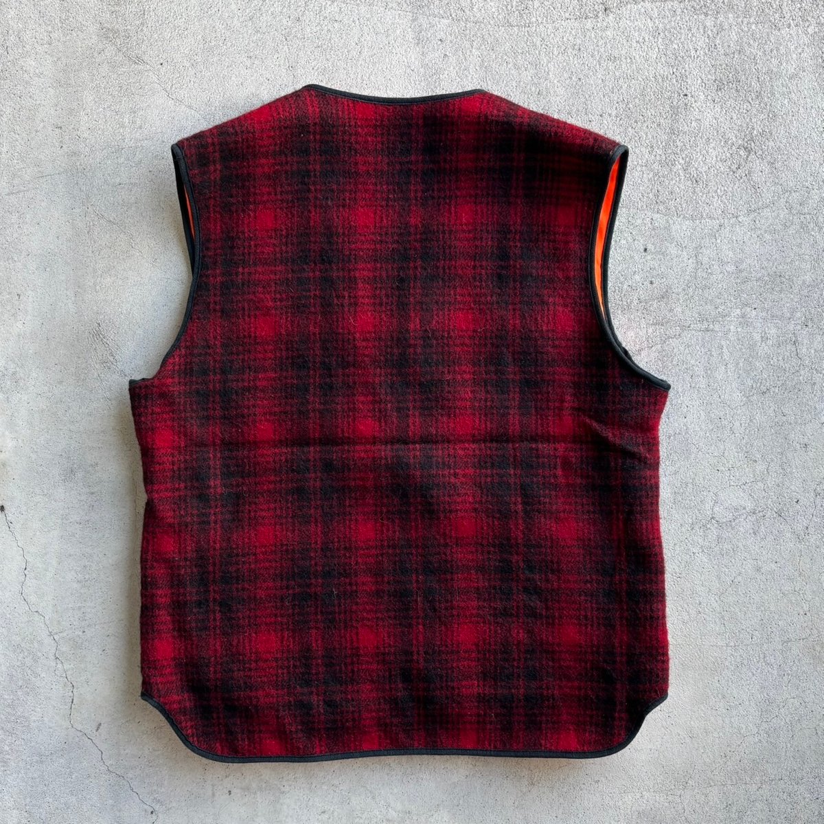 USA製 Wool rich チェック柄ウールベスト | CUSTOM FEVER