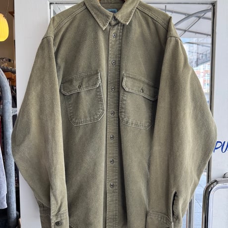 90's WOOLRICH長袖シャモアシャツ L