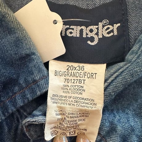 Wrangler ビッグシルエットウエスタンシャツ