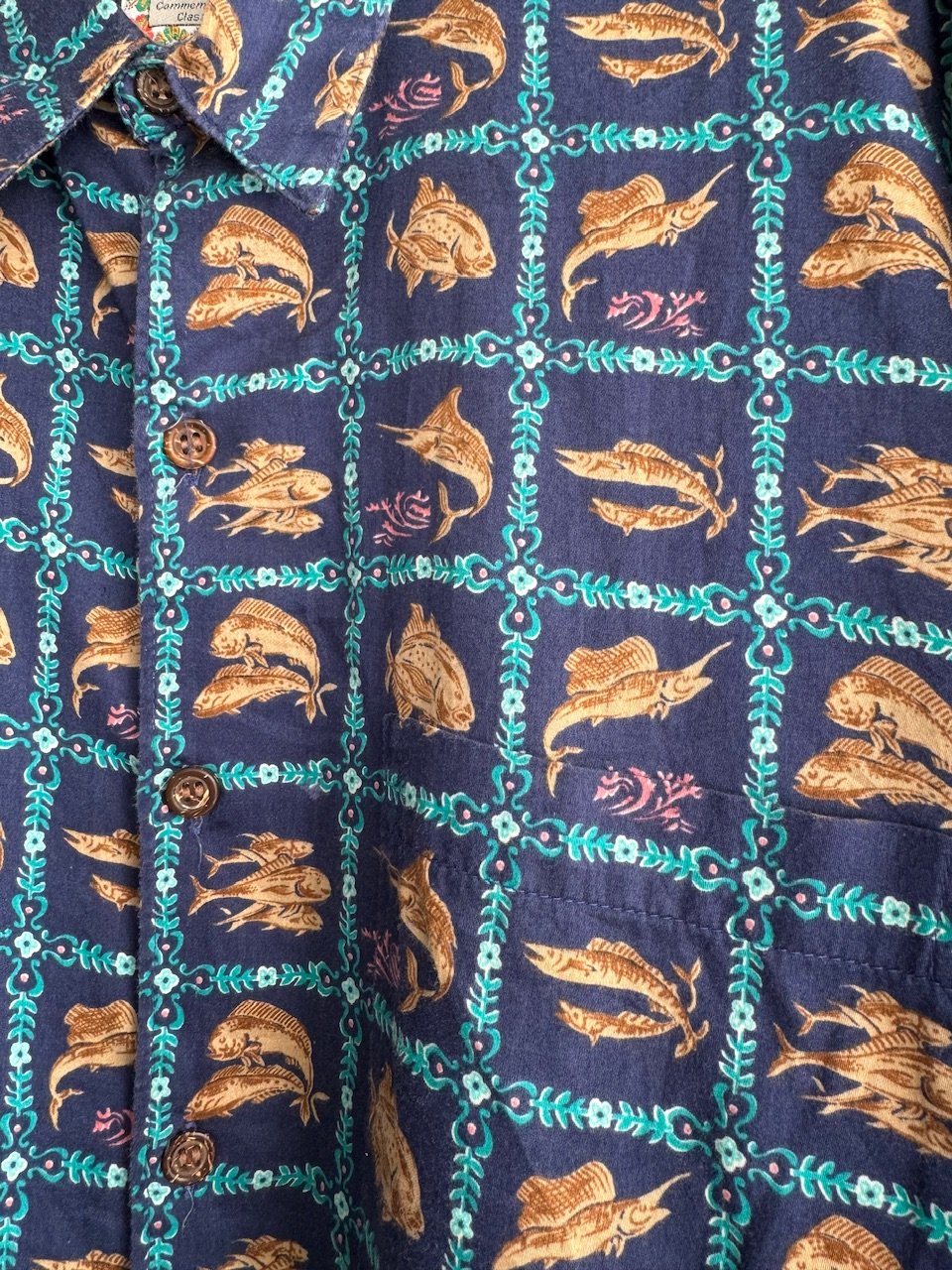 Reyn Spooner 魚総柄シャツ L | CUSTOM FEVER