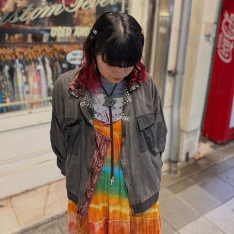 総柄リバーシブルブルゾン