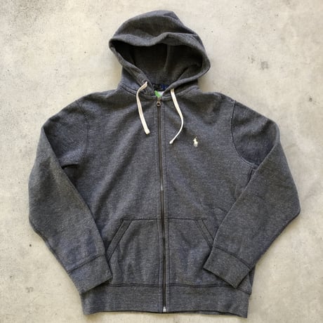 POLO フルジップフーディ グレー