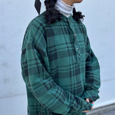 90s GAP ヘンリーネックバンドカラーシャツ