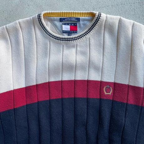 TOMMY HILFIGER デザインコットンニット