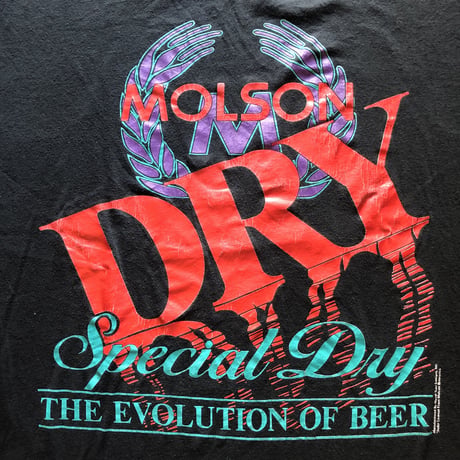 80's-90's MOLSON DRY BEER Tシャツ🍺
