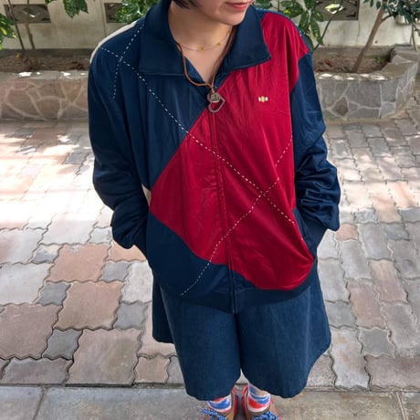 Russell Simmons アーガイル柄 トラックジャケット