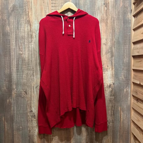 POLO by Ralph Lauren ハーフボタン サーマルフーディー