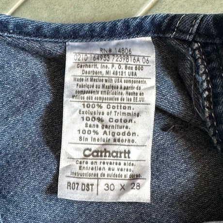 carhartt オーバーオール W30 L28
