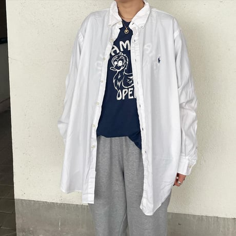 ラルフローレンビッグ白シャツ