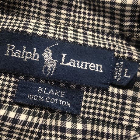 Ralph Lauren 長袖BDチェックシャツ BLAKE