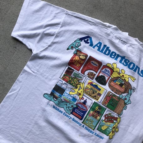 90's USA製　AlbertsonsプリントTシャツ